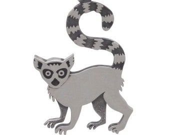 Sterling silver Lemur Charm