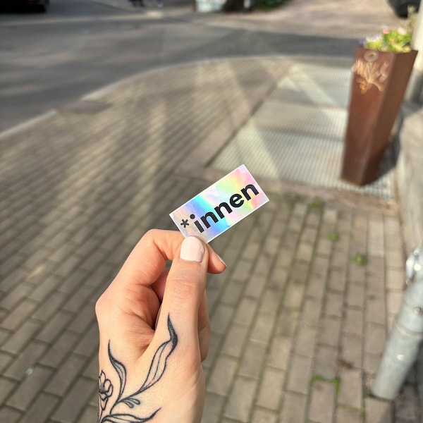 Sticker *innen holographisch