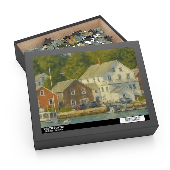 North Haven Island Coastal Rockport Maine Nautical Puzzle 120-500pc