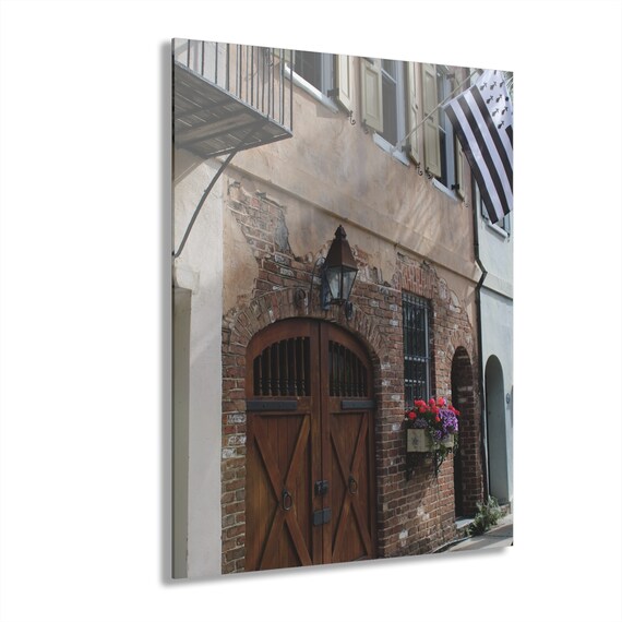 Acrylic Prints Charleston South Carolina Historic Queen Street building(French Cleat Hanging)