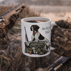 Jakthund kaffemugg | Fågelhund, pappa, friluftsmänniska gåva