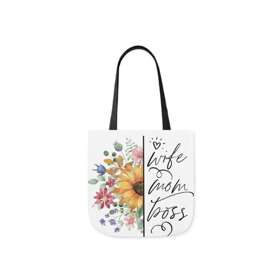 Moms Day Canvas Tote Bag, Travel bag beach bag special mom bag 5-Color Straps