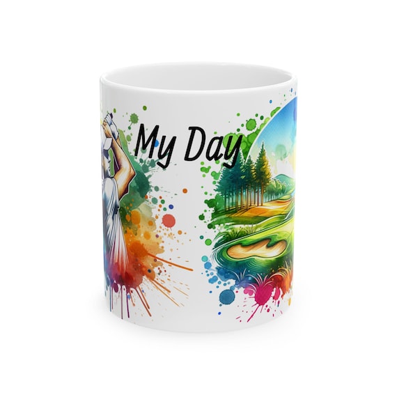 Golf Day Swing My Day Mug | Ceramic Coffee Cup