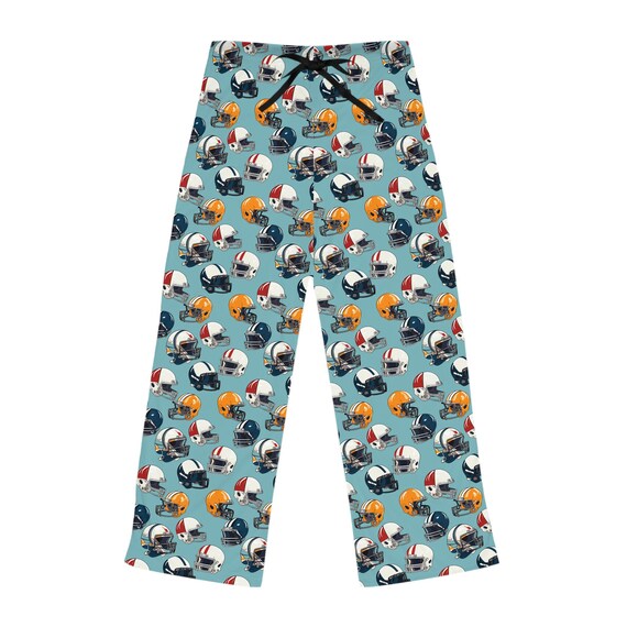 Retro Football Helmets Pajama Pants | All-Over Print