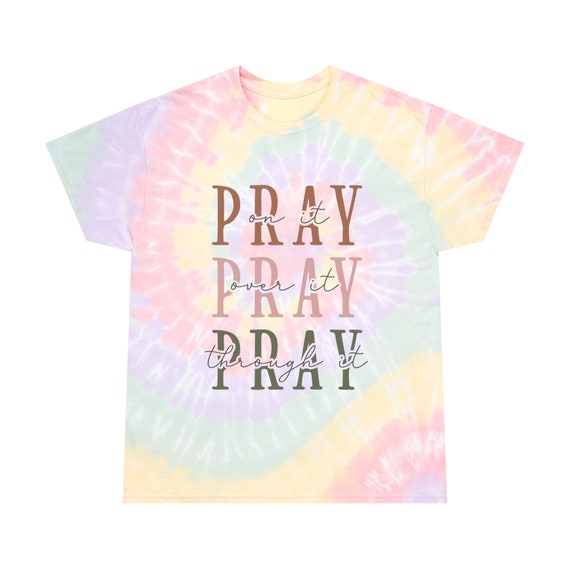 Tie-Dye Tee, Spiral Christian t shirt Prayer shirt bible shirt