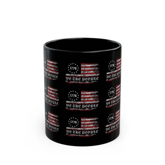 Patriotic We the People Mug | American Flag Coffee Cup, Independence Day Gift, Political Humor, Tea Lover's Cup, Freedom Drinkware