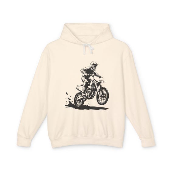 Twist the Throttle Dirt Bike Hoodie | Motocross Helmet Illustration