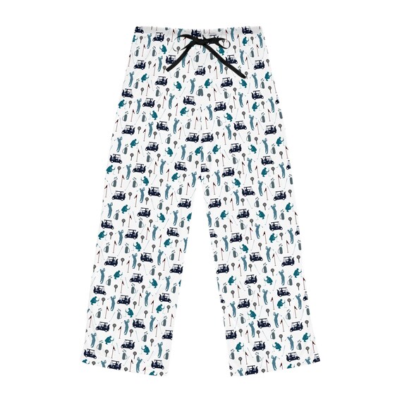 Golf Day Pattern Women's Pajama Pants | Golfing Print Lounge Bottoms