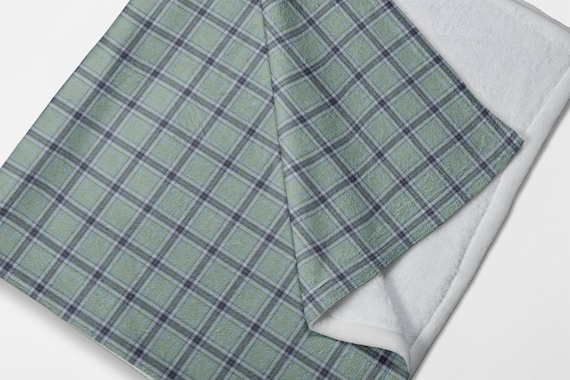 Green Plaid Pattern Microfiber Duvet Cover | Tartan Check Bedding