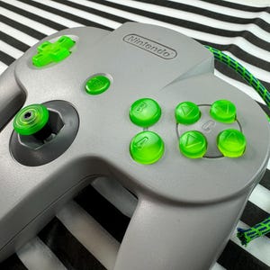 N64 "Double Dare" Full Button Set with V2 Z trigger
