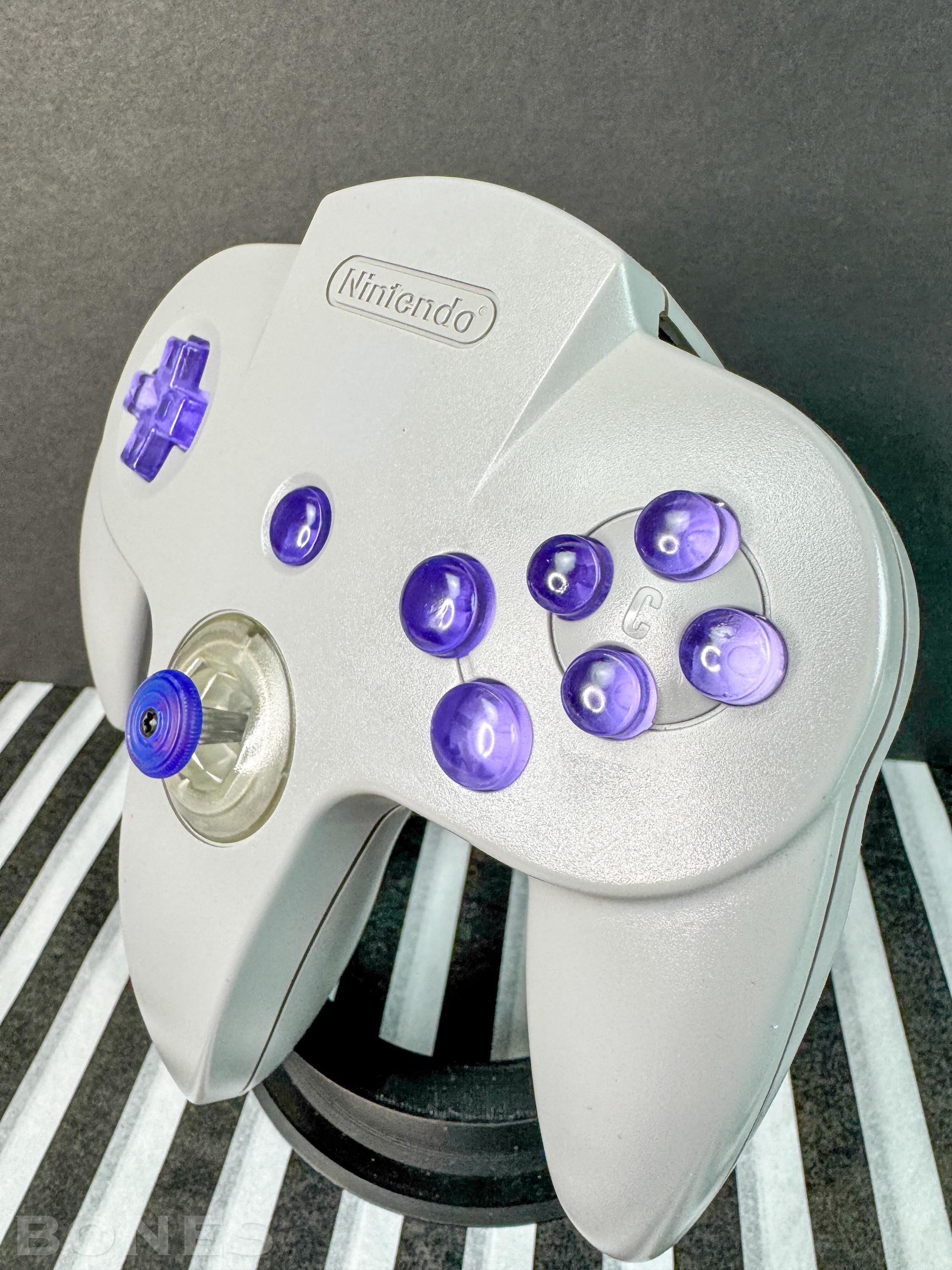 Manette Joystick NINTENDO 64 N64 ORIGINALE TRANSPARENT VIOLET RARE