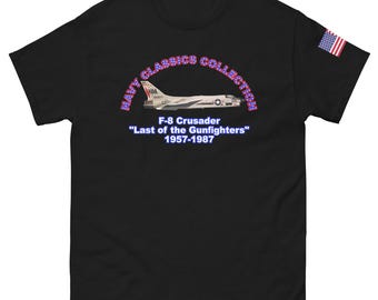 Navy Classics F-8 Crusader Unisex klassisk t-shirt