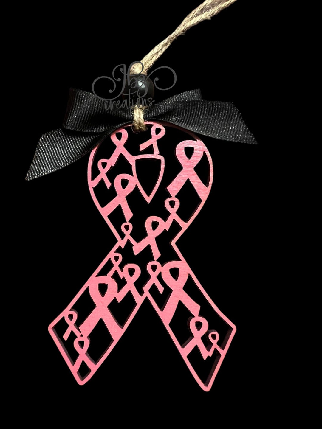 Cancer Ribbon Rangoli Cancer Ribbon Christmas Tree Ornament - Etsy
