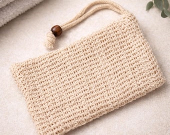 Sisal Soap Saver Bags (3 Pack) | Natural Exfoliating Pouch, Eco Friendly, Zero Waste Bath