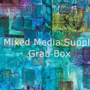 Mixed Media Art Supply Grab Box - FREE SHIPPING