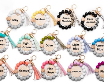 Bracelet personnalisé, porte-clés, bracelet en silicone, cadeau personnalisé pour elle, portefeuille personnalisé, cadeau