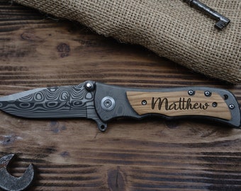 Custom Pocket Knife, Knife Engraving, Personalized Knife, Anniversary Gift, Wedding Knife, Custom Knife, Gift For Husband, Gifts for Dad Him