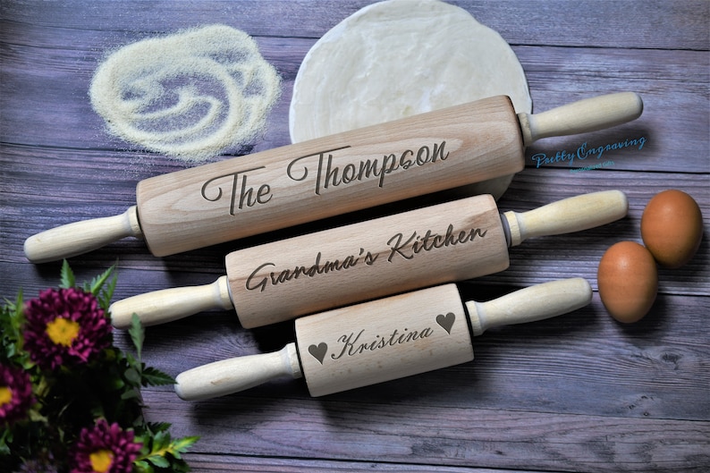 Wooden Personalized Rolling Pin