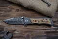 Engraved Wood Handle Pocket Knife: Personalized Groomsmen Gift