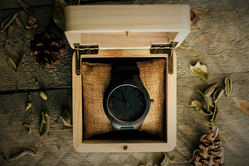 Personalized Wooden Watch with Wooden Box