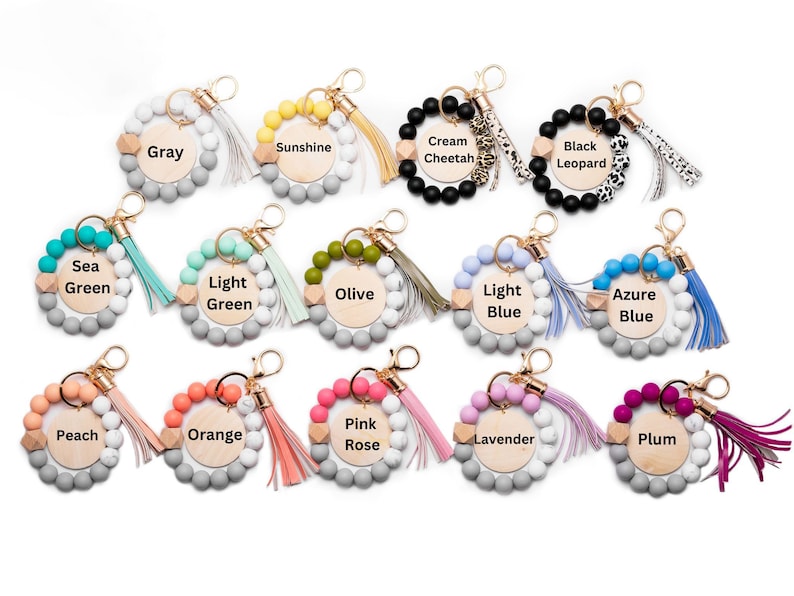 Multiple Colors, Wristlets Personalized