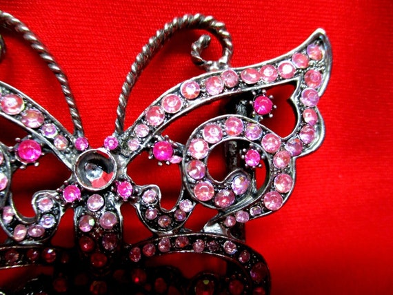 Amazing Designer Rhinestones Beautiful Hot PInk B… - image 4