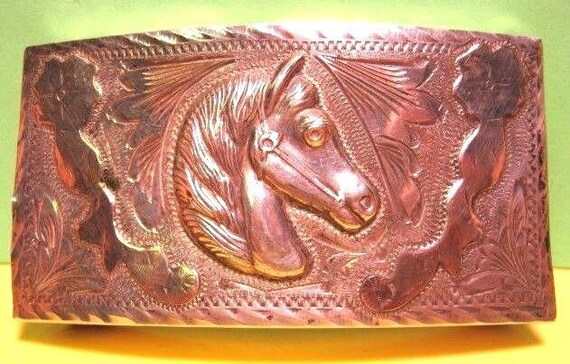 HORSEHEAD Fancy Antique ~SOLID STERLING Silver~ O… - image 1