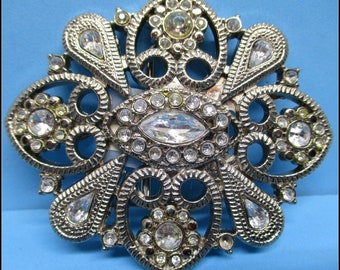 Boucle de ceinture de créateur avec strass Renaissance vibe belle étoile éclatante