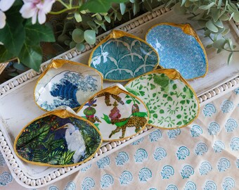 Handmade Clam Shell Trinket Dish Jewelry Dish Bridesmaid Gift Mothers Day Gift