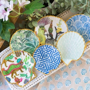 Large Handmade Scallop Shell Trinket Dish Jewelry Dish Bridesmaid Gift Mothers Day Gift
