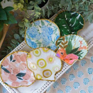 Large Handmade Scallop Shell Trinket Dish Jewelry Dish Bridesmaid Gift Mothers Day Gift