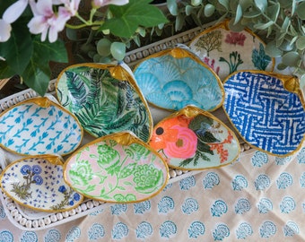 Handmade Clam Shell Trinket Dish Jewelry Dish Bridesmaid Gift Mothers Day Gift