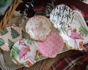 Large Handmade Scallop Shell Trinket Dish Jewelry Dish Bridesmaid Gift Mothers Day Gift