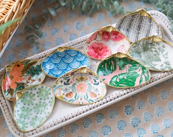 Handmade Clam Shell Trinket Dish Jewelry Dish Bridesmaid Gift Mothers Day Gift