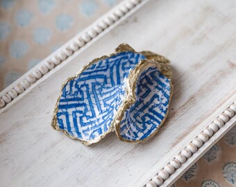 Handmade Chesapeake Bay Double Oyster Shell Trinket Dish Jewelry Dish Bridesmaid Gift Mothers Day Gift