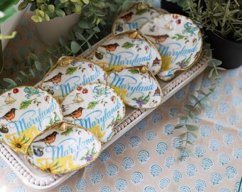 Handmade Maryland Shell Trinket Dish Jewelry Dish Bridesmaid Gift Mothers Day Gift