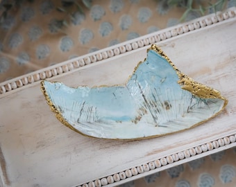 Handmade Whelk Shell Art Gift Coastal Decor Beach