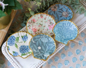 Large Handmade Scallop Shell Trinket Dish Jewelry Dish Bridesmaid Gift Mothers Day Gift