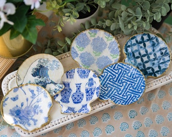 Large Handmade Scallop Shell Trinket Dish Jewelry Dish Bridesmaid Gift Mothers Day Gift