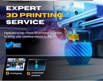 Custom 3D Printing Service: Design, Print, or STL File