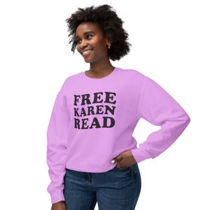 Free Karen Read Sweatshirt: Unisex Cotton Crewneck - Social Justice Apparel