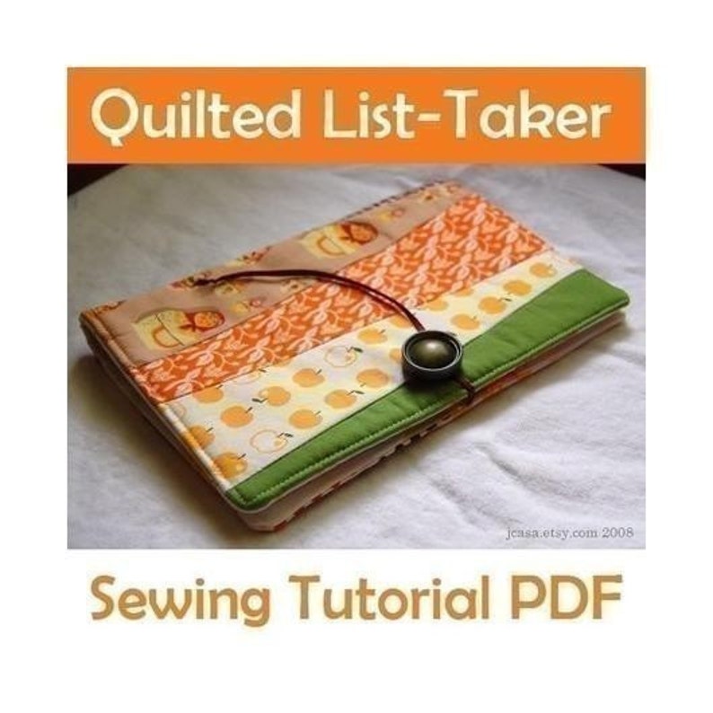 SEWING PATTERN Quilted List-Taker PDF Download image 1