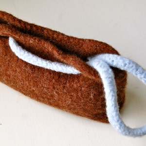 KNITTING PATTERN Loop Felted Wool Bag PDF Download image 2