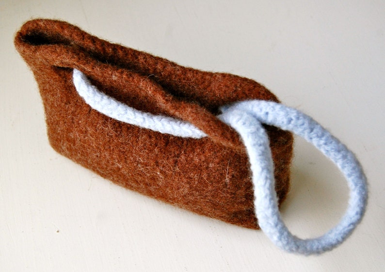 KNITTING PATTERN Loop Felted Wool Bag PDF Download image 2