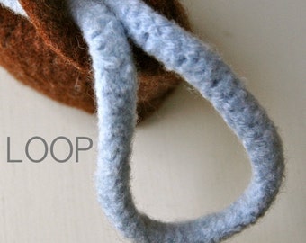 KNITTING PATTERN - Loop Felted Wool Bag (PDF Download)