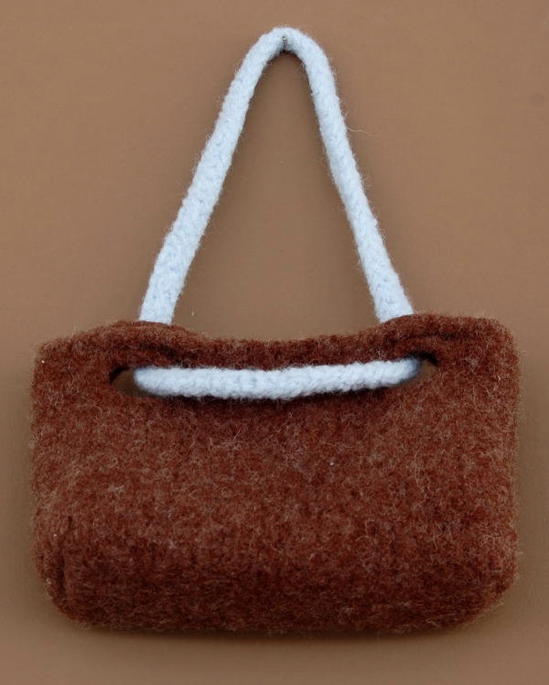 KNITTING PATTERN Loop Felted Wool Bag PDF Download image 3