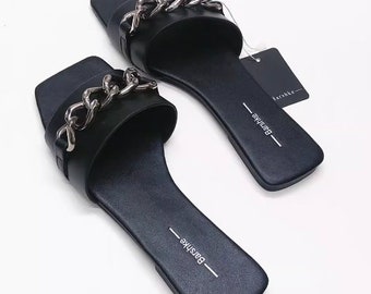 Luxury Handmade light Sandals, Summer sandals  Flat Sandals, Anti-slip Soft Bottom Breathable Slippers Leather Sandals summer slippers