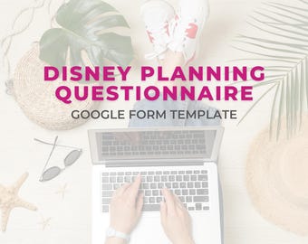 Plantilla de formulario de Google para el cuestionario de planificación de Disney para asesores de viajes: ayude a sus clientes a planificar sus vacaciones perfectas en Disney con este formulario.
