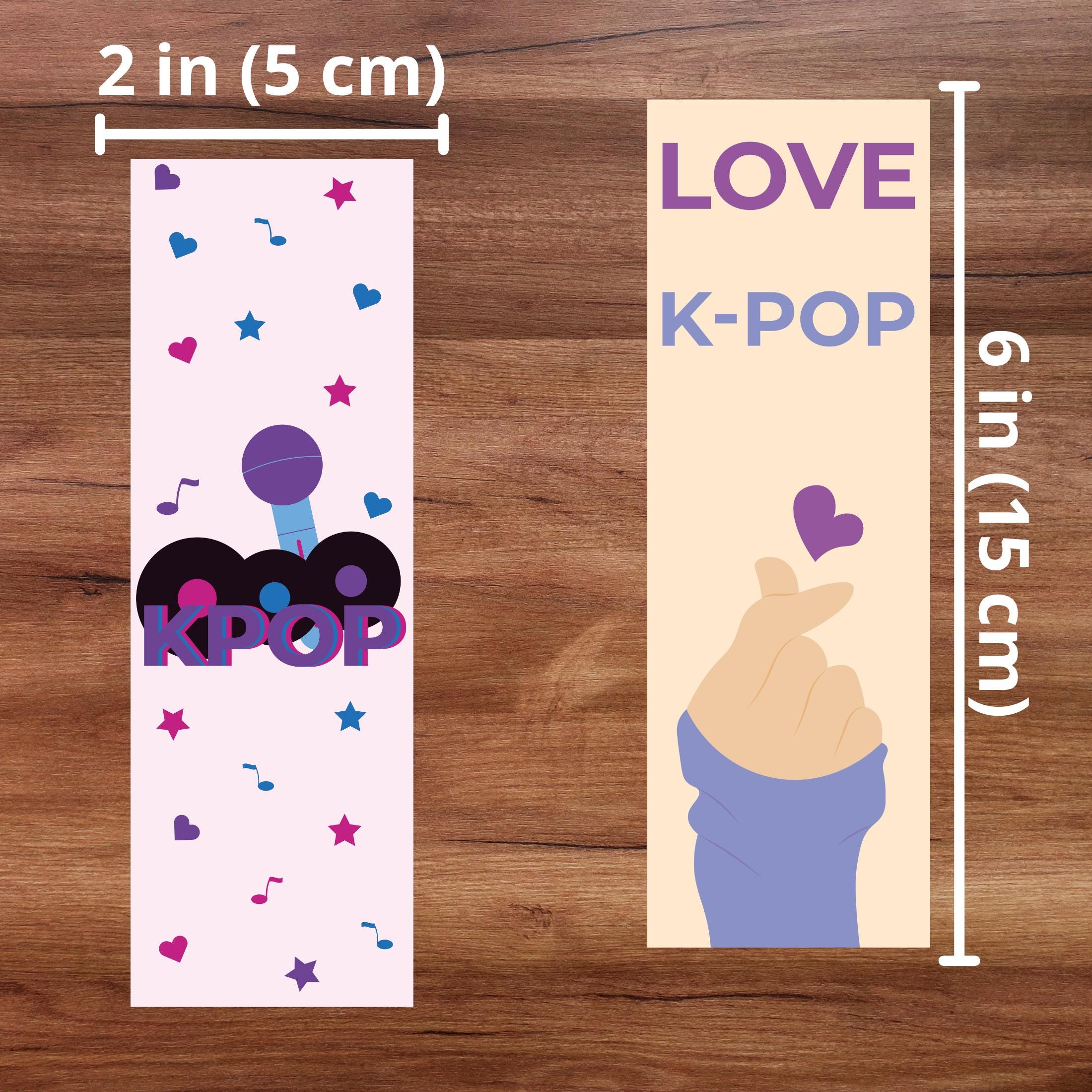 Cute Bookmark Png Printable - Kpop Merch - BTS Gifts & Stationery