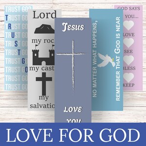 Marque-page chrétien personnalisé : noms de Dieu, cadeau biblique (imprimable)